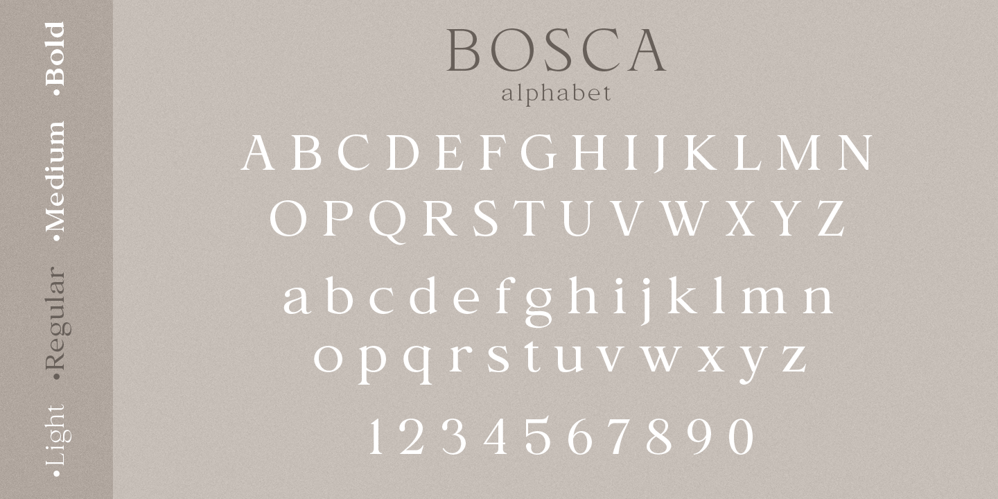 Bosca Bold Font preview